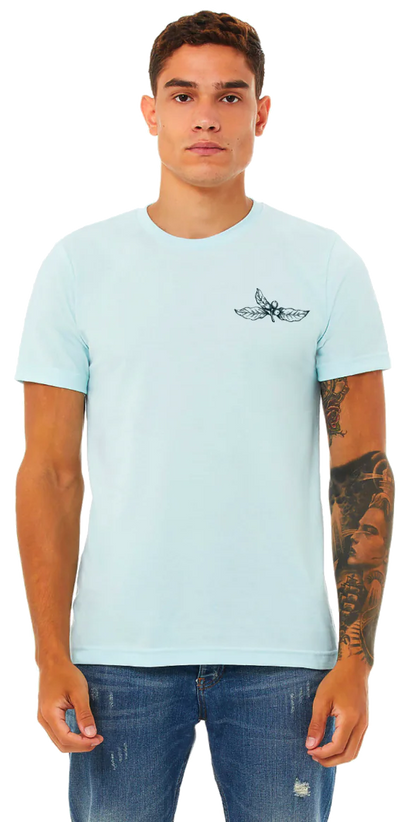 Light Blue Heather La Terza "Leaf" T-Shirt